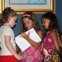 Amber, Maya, and Gaby confer